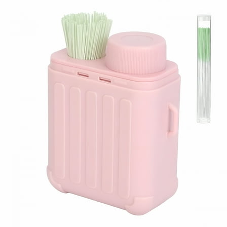 RAGUPEL Ear Hole Ear Care Kit, Ear Piercing Cleaning Kit, Ear Piercing Hole Cleaner Floss Kit with 300pcs Ear Piercing Hole Cleaner Floss, Earrings Hole Cleaning Set for Women Men (Mint*2)