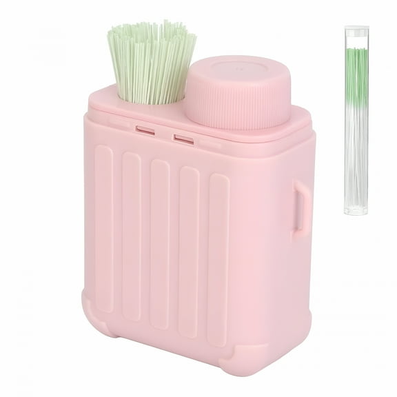 RAGUPEL Ear Hole Ear Care Kit, Ear Piercing Cleaning Kit, Ear Piercing Hole Cleaner Floss Kit with 300pcs Ear Piercing Hole Cleaner Floss, Earrings Hole Cleaning Set for Women Men (Mint*2)