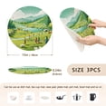 thumbnail image 2 of Forest People Trivet Mats Woven Pot Holders 3Pcs Non-Slip Heat Resistant for Hot Pots Pans Pats, 2 of 6