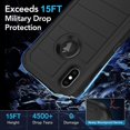 thumbnail image 5 of Pour iPhone XS Max Cas, avec Protecteur d'Écran Intégré Protection Anti-Chute Robuste, Plein Corps Robuste, 5 of 5