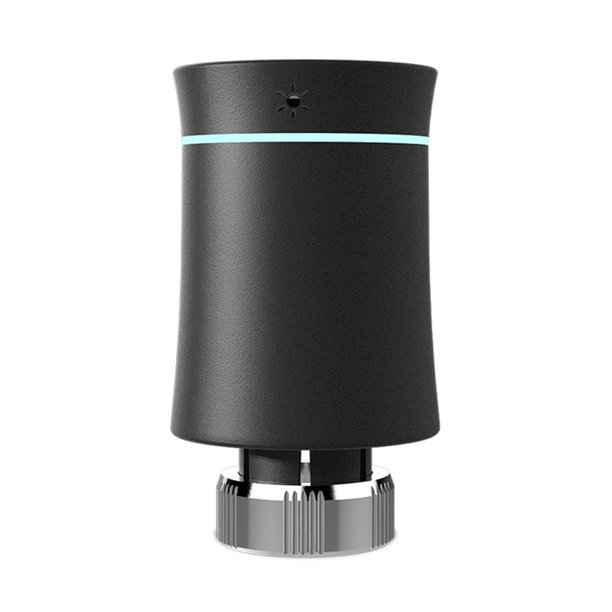 La válvula termostática del radiador Tuya ZigBee funciona con Alexa Google Assistant (negro)