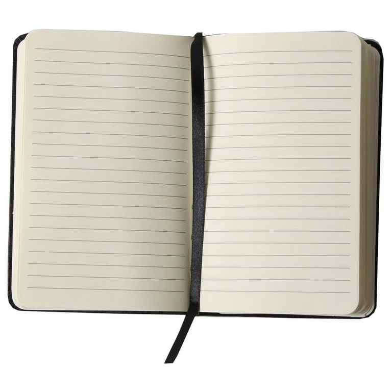 Labkiss 100 Pack Small Blank Notebook & Journal Bulk, Black Cover