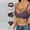 Dark Gray, variant on Women's Everyday Bras Solid V Neck 3 Line Back Closure Underwire U Back Bra