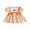 Khaki, variant on RUINIXCW Toddler Baby Girl Halloween Dress Outfit Infant Baby Girl Summer Fall Gingham Plaid Dress Clothes Cute Pumpkin Embroidery Puff Short Sleeve A Line Dress