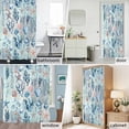 thumbnail image 2 of Blue Coastal Nautical Ocean Shower Curtain Set with Hooks, Seashell Starfish Seagrass Waterproof Fabric Bathroom Curtains Decor Home Accessories,72 X 72 Inch Long, 2 of 9