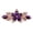 Flower + Purple, variant on batmeuy Women Fashion Flower Leaf Crystal Rhinestone Hair Barrette Clip Hairpin Jewelry