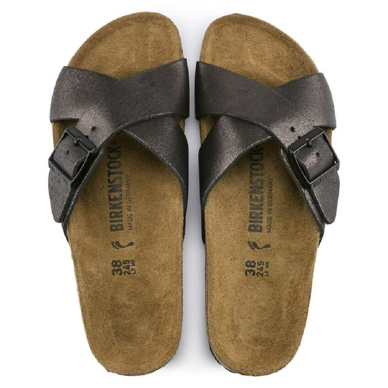 Birkenstock siena washed sales metallic antique black