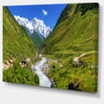 thumbnail image 2 of River in Caucasus Mountains - Landscape Canvas Art Print, 2 of 3