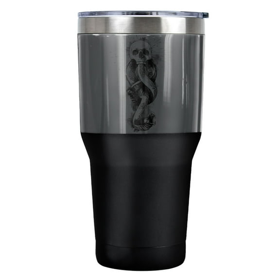 Harry Potter Dark Mark Ink Stainless Steel Tumbler 30 oz Coffee Travel Cup, Vacuum Insulated & Double Wall with Leakproof Sliding Lid
