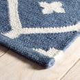 thumbnail image 3 of Dash & Albert Elizabeth Handwoven Indoor/Outdoor Rug, 4' x 6', Navy, 3 of 6