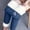 G#Blue, variant on DPTALR Women's Thick Fleece-Lined Printed Long Leggings,Blue,Size M