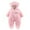 Pink#1, variant on Augper Newborn Baby's Day Winter Girls Boys Clothes Warm Overall Rompers Jumpsuit
