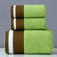 thumbnail image 1 of 3Pcs Breathable Soft Cotton Towels Soft And Fluffy Machine Washable Towels For Spa Wedding Resgisry Or Gym Use, 1 of 2