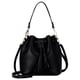 thumbnail image 3 of Sonducket Bolso tipo cubo de piel sintética con borlas y cordón, bandolera para mujer, bolso de hombro de Color sólido Bolsas de mensajero y de hombro Negro, 3 of 6