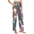 thumbnail image 2 of FORMRS Women's Pajama Pants with Pockets Soft Comfy Loungewear Sleep Bottom, Sizes S-2XL, Neon Llamas Pattern, 2 of 8
