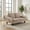 Brown, variant on Modern 2-Seater Velvet Loveseat Sofa with Spring Cushions and Solid Wood Legs, Black