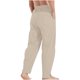 thumbnail image 3 of Hombres Sólido Casual Cintura elástica Bolsillo Algodón Lino Panel Pantalones Pantalones casuales Pompotops oipoqjl41848, 3 of 8