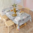 thumbnail image 3 of Pioneer Flower Floral Print Pattern Rectangle Tablecloth 60"x102",Waterproof Polyester Rectangle Table Cloth, Wipeable Spillproof Polyester Tablecloth for Dining, Camping, Indoor and Outdoor, 3 of 6