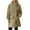 Khaki, variant on Fall and Winter Warm Fleece Coat for Womens Fashion Plus Size Zipper Button Shrink Cuffs Double Pockets With Hat Rope Sweatshirt Long Sleeve Hooded Casual Outwear