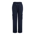 thumbnail image 6 of Zjunqe Womens Cargo Sweatpants High Waisted Wide Leg Joggers Pants Soft Cotton Fleece Baggy Trousers with Pockets Drawstring Elastic Waist Fall Lounge Workout Outfits Casual Athletic Pants Navy 3Xl, 6 of 8