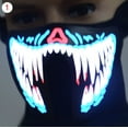 thumbnail image 2 of Halloween Light Up Dance Cosplay Party Masks LED Luminous Flashing Face Mask, 2 of 5