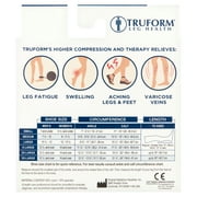 Truform Microfiber Medical Compression Socks 20-30 mmhg Knee High Closed Toe Black Medium