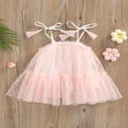 thumbnail image 4 of Robe Bébé Fille Sans Manches en Mesh Bretelles Réglables Vêtements, 4 of 7