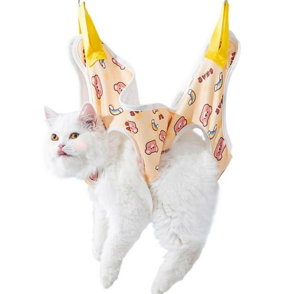 Pet Cat Grooming Hammock Helper Pet Cat Dog Repairing Nails Beauty Hammock Restraint Bag Puppy Dog Cat Nail Clip Trimming (S)