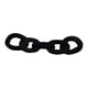 thumbnail image 4 of Cojín decorativo con nudo de amor para sala de estar, suave cojín de cadena de eslabones Negro, 4 of 8