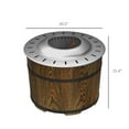 thumbnail image 7 of Demi Bonn 20" Outdoor Portable Smokeless Fire Pit with Mat, Magnesium Oxide Bonfire Stove for Backyard, Patio & Picnic, Brown, 7 of 7