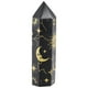thumbnail image 5 of Pilar de cristal con patrón de sol y luna, torre de cristal de obsidiana natural de 3,54 pulgadas para Reiki, 5 of 6