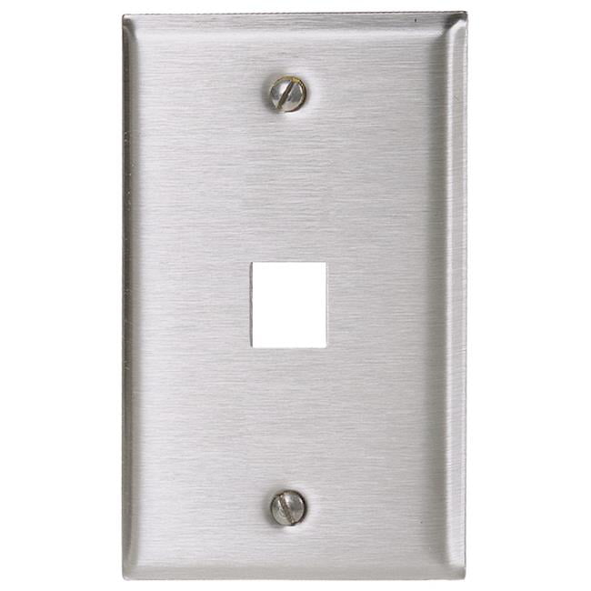 Hubbell Ssf11 Stainless Steel Plate 44 1 Gang Port Com - Hubbell Stainless Steel Wall Plates