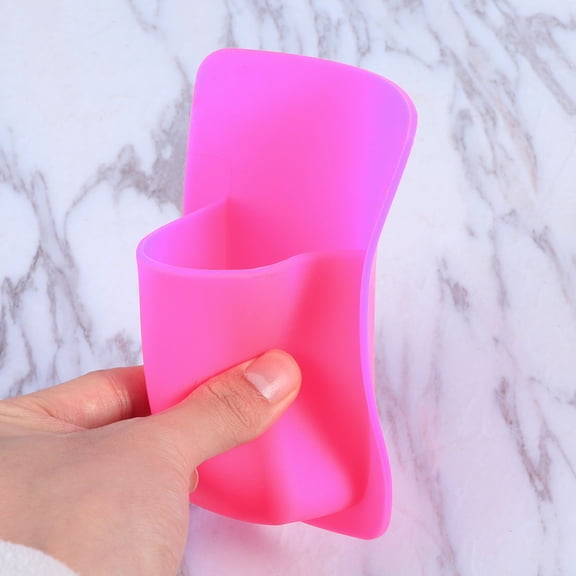 Milisten Toothbrush Holder Wall Mounted for Adults Silicone Elegant Design 1Pack