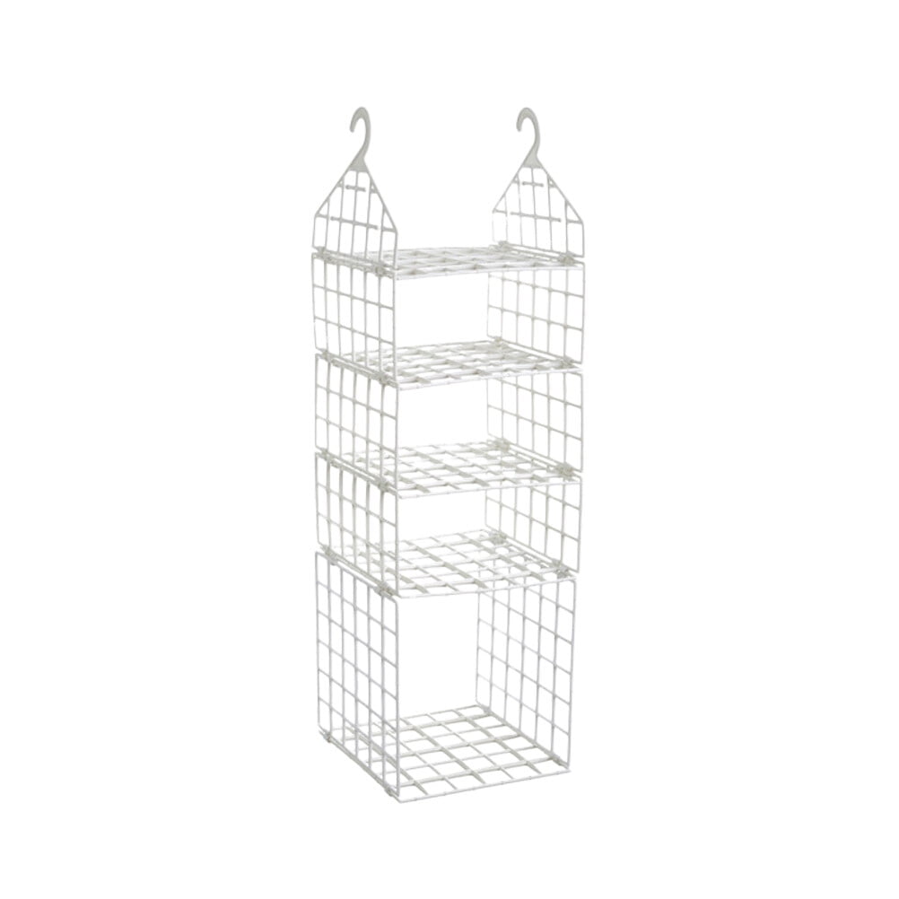 Multilayers DIY Foldable Hanging Closet Organizer Plastic Closet Space