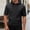 Black, variant on Hooded T Shirts for Man Summer Casual Fashion Cotton Linen Lightweight Hoodie with Pockets Pullover Shirt
