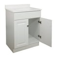 thumbnail image 5 of Design House 591198 Wyndham 2-Door Bathroom Vanity with Cultured Marble 4" Centerset Solid White Vanity Top, Unassembled, 25x19, White, 5 of 18