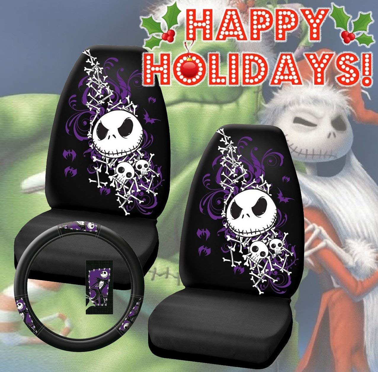 nightmare before christmas car seat covers walmart