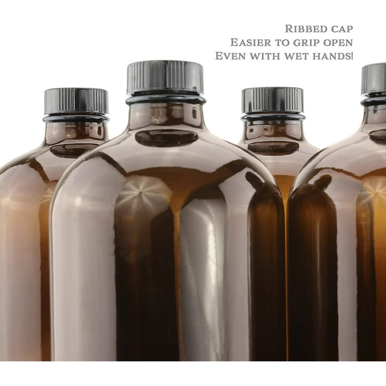 Kombucha Round Glass Boston Bottles - 6 units 16 oz – Revital Kombucha by  Revital Teas