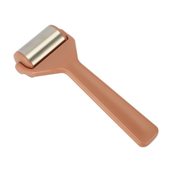Unique Bargains 1 Pc Women's Durable Face Roller for Beauty Parlor Bathing Orange ABS 304 Stainless Steel