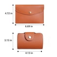 thumbnail image 3 of SENDEFN Women Fashion Handbags Tote Bags PU Leather Shoulder Bags Top Handle Satchel Purse Set 3pcs, 3 of 8