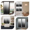 thumbnail image 7 of Black White Window Privacy Film, Modern Geometric Abstract Gradient Striped Static Cling UV Sun Blocking Heat Control Window Tint Day and Night, Non-Adhesive One Way Privacy Cover 17.7''x78.7'', 7 of 7