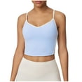 thumbnail image 2 of Timegard Womens Longline Sports Bras Spaghetti Strap Active Gym Yoga Workout Crop Tank Top with Built in Bra, 2 of 5