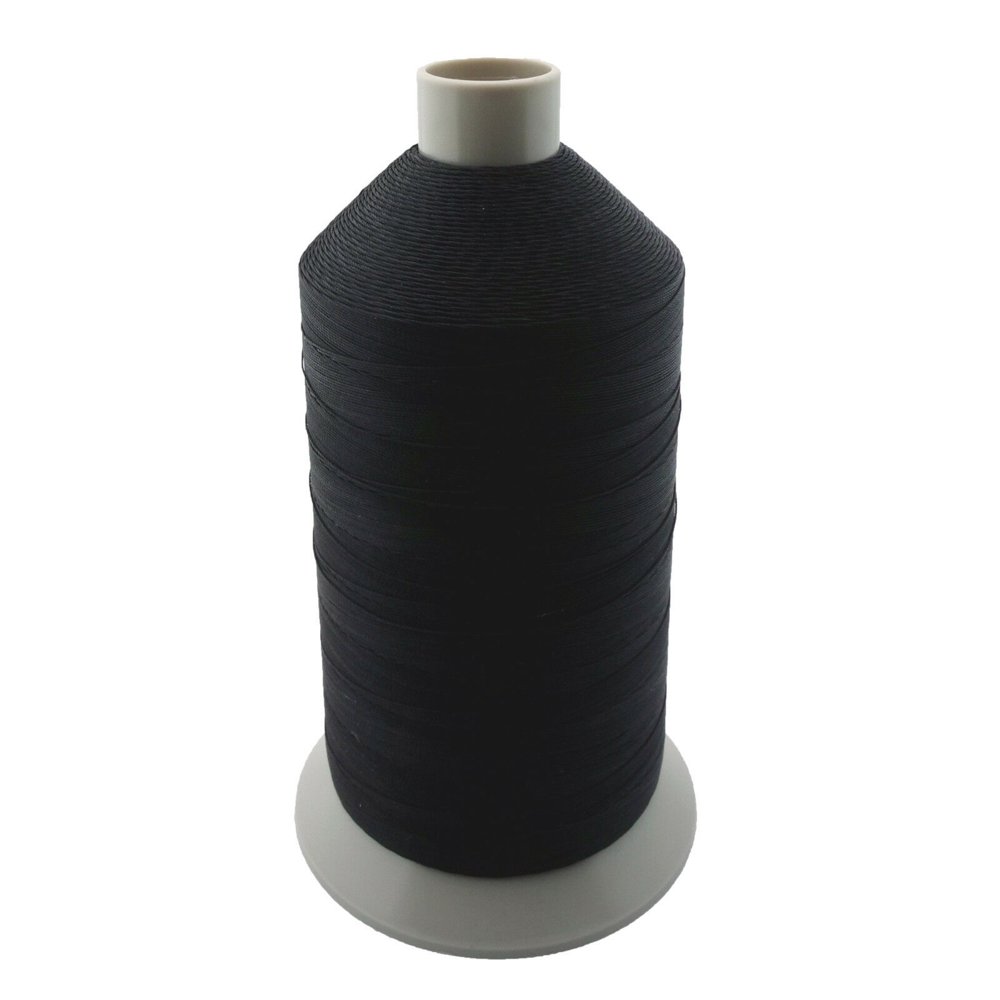 Black Bonded Nylon Upholstery Thread Size 138, Tex 135, 16 Oz. 3000