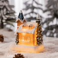 thumbnail image 4 of Injueey Resin Christmas Scene Snow House LED Set Village Desktop Decoration Kits de decoración para fiestas Casa S2301 C, 4 of 6