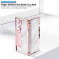 thumbnail image 2 of Dteck for Samsung Galaxy Z Fold6 Case with Slim Pen, Fold 6 Pen with S Pen Holder + Camera Lens Film + Front Screen Protector + Kickstand, Luxury Crystal Clear Case for Galaxy Z Fold6 5G 2024,Rosegold, 2 of 7