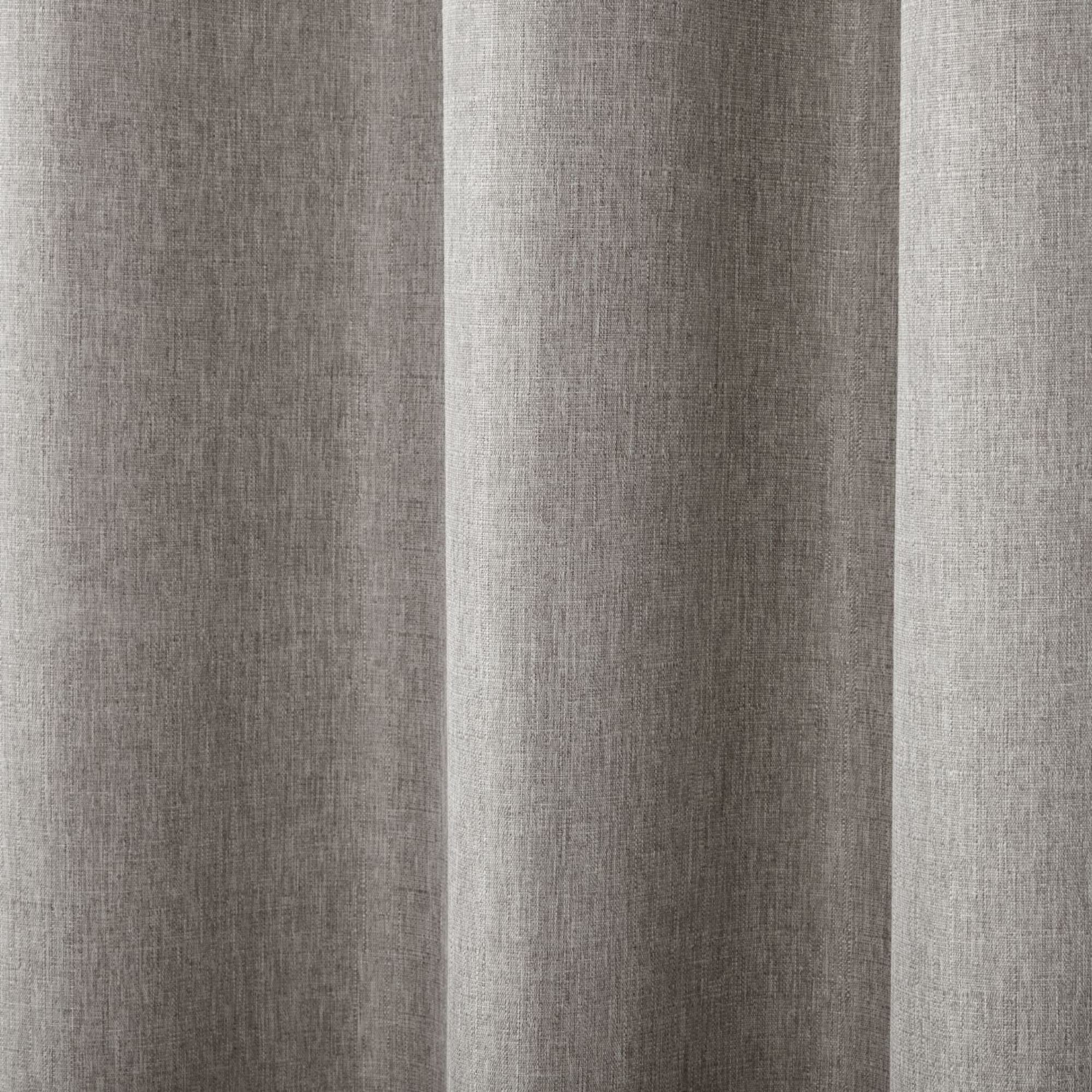 Estate View™ Ladner Light Filtering Grommet Top Curtain Panel Pair, 38"x84", Black Pearl