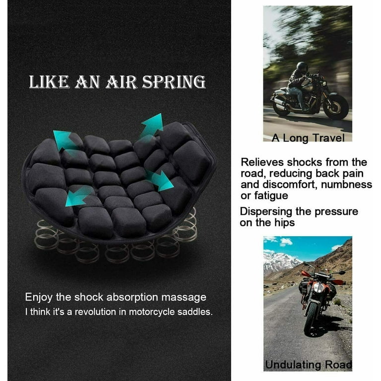 1 Motorcycle Seat Cushion Pressure Relief Seat Pad Shock Absorption Butt  Protect