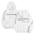 thumbnail image 1 of Men's Fashion Casual Pullover Hoodie Long Sleeve Letter Print Drawstring Sweatshirt Comfortable Streetwear Hooded Sweater, 1 of 8