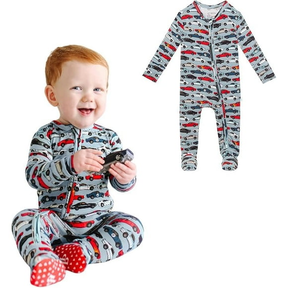 Pijama elegante de bambú con forma de cacahuete para recién nacido