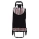 thumbnail image 2 of Carretilla de mano plegable de acero inoxidable con capacidad de carga pesada, carrito de equipaje con bolsa para mudanzas, comestibles, viajes, oficina, tira negra, 2 of 14